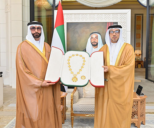 UAE President Confers Order Of The Union On UAEs Minister Of State For