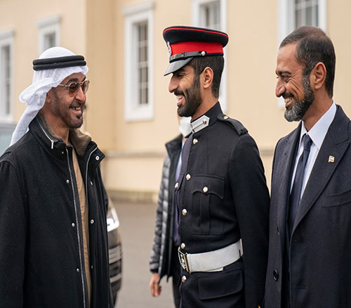 Abu Dhabi Crown Prince Attends Son’s, Emirati Cadets’ Graduation at Sandhurst