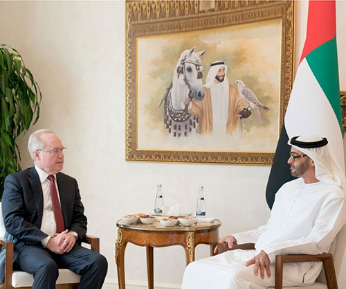 Abu Dhabi Crown Prince Receives Chairman of Raytheon Company