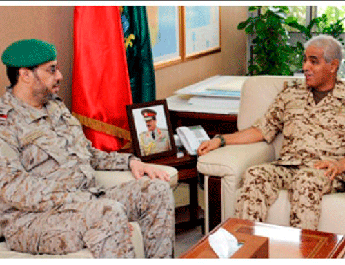 Bahrain Chief-of-Staff Receives Peninsula Shield Force Commander