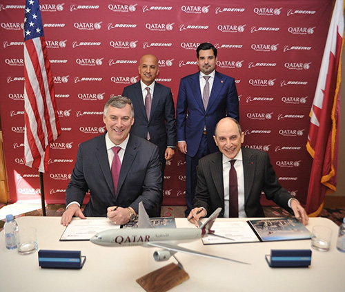 Boeing, Qatar Airways Sign Letter of Intent for Five 777 Freighters