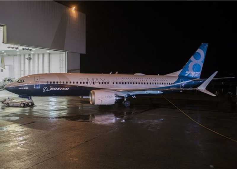 Boeing Rolls Out First 737 MAX 8