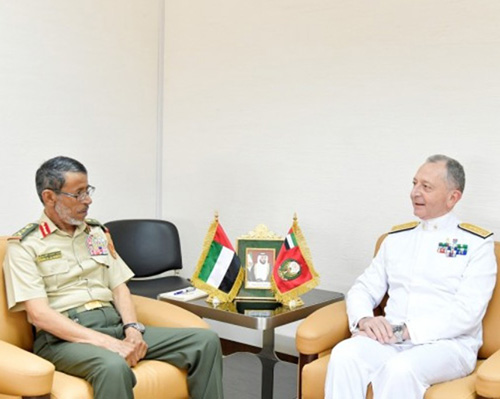 Chief of Italian Navy Meets Top UAE Military Officials