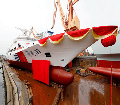 China Launches its Largest Maritime Patrol Vessel 