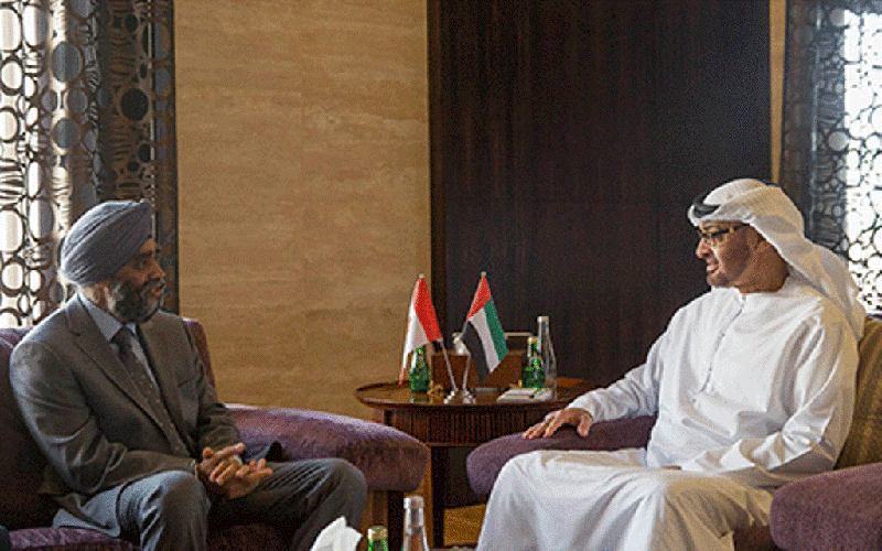Crown Prince of Abu Dhabi Meets Canadian Defense Minister