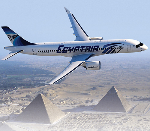 EgyptAir, Bombardier Finalize Order for 12 CS300 Aircraft 