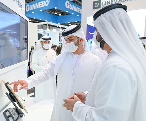 H.H. Sheikh Mansoor bin Mohammed Opens Intersec 2022 at Dubai World Trade Centre 
