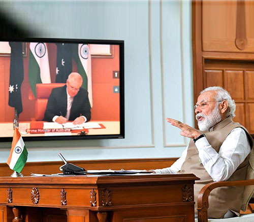 India, Australia Sign “Strategic Logistics Support” Pact
