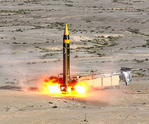 Iran Unveils Ballistic Missile with 2,000 Km Range & 1,500 Kg Warhead