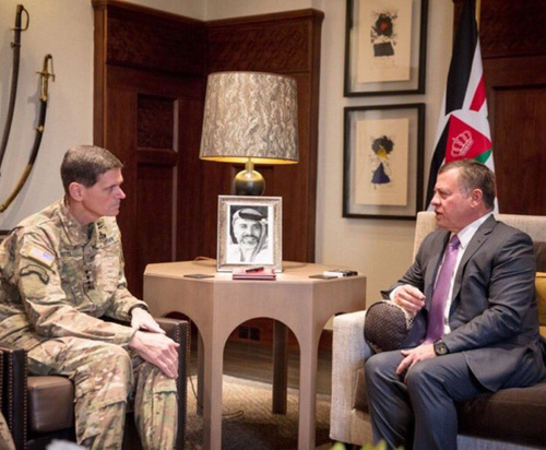 Jordanian King Meets Commander of U.S. Central Command