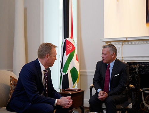 Jordanian King Meets US Defense, Security Officials