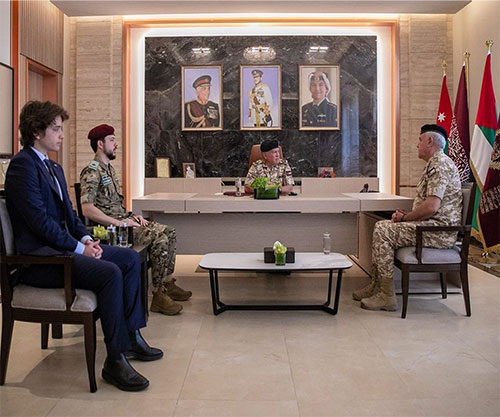 Jordanian King Visits Armed Forces General Command