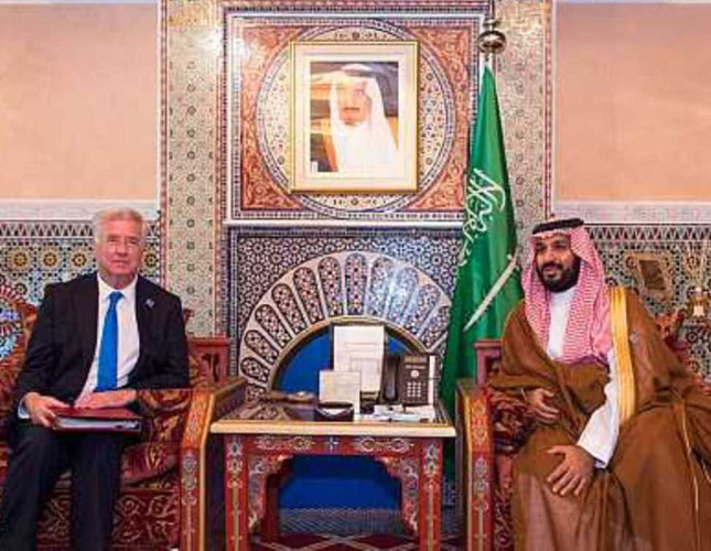 Saudi Defense Minister Meets US, French, British Counterparts