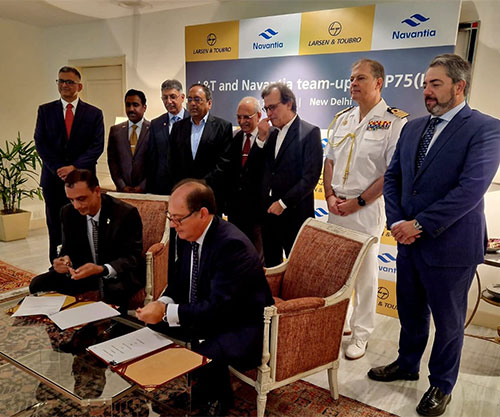 L&T, Navantia Sign Teaming Agreement for Project 75 (India) Submarine Program
