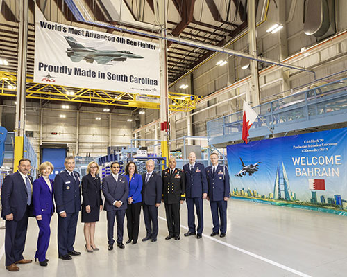 Lockheed Martin Hosts Bahrain Ambassador at F-16 Production Line