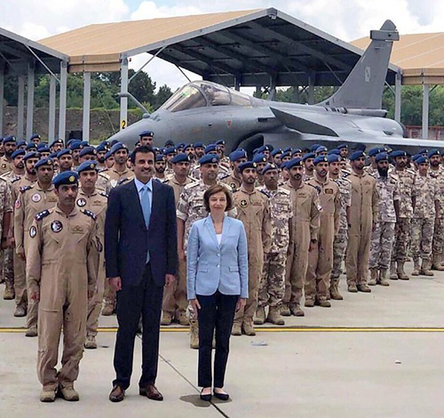 Qatar’s Emir Visits Rafale Squadron in France