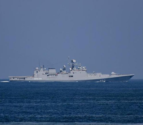 Russian Admiral Essen Frigate Conducts Exercises in Mediterranean Sea
