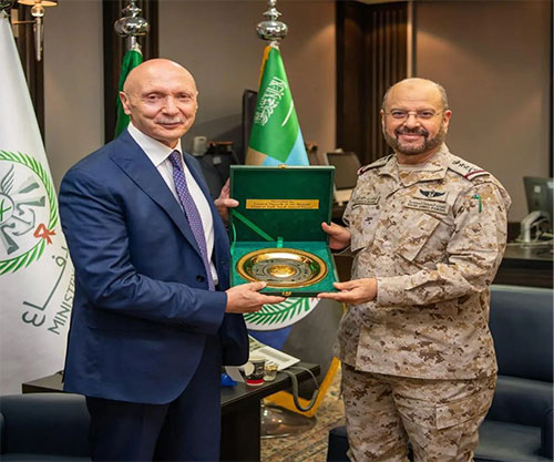 Saudi Chief of General Staff Receives Advisor to Italian Defense Minister