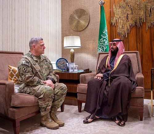 Saudi Crown Prince Meets Chairman of US Joint Chiefs of Staff