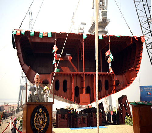 Turkey Starts Construction of Third Warship for Pakistan Navy