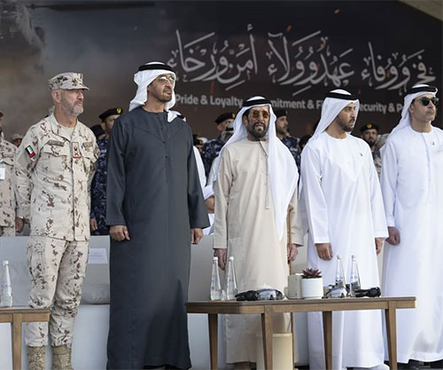 UAE President Attends 9th Edition of ‘Union Fortress 9’ Military Parade 