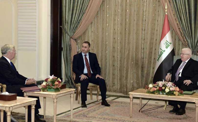 Iraqi President Receives British Defense Secretary