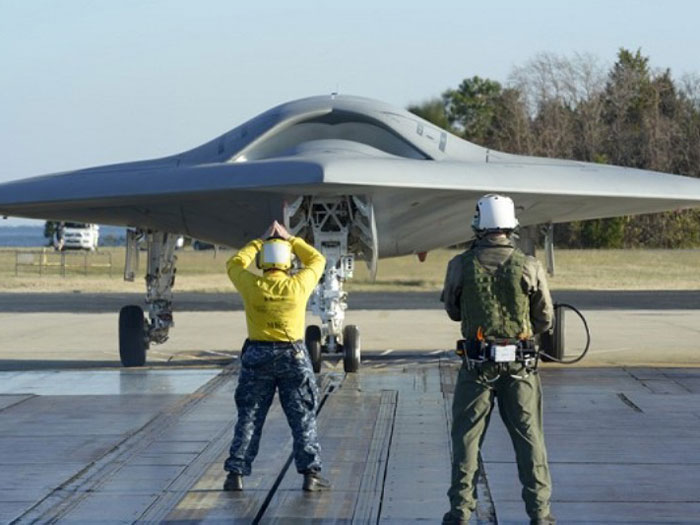 1st Catapult Launch of X-47B Unmanned Aircraft