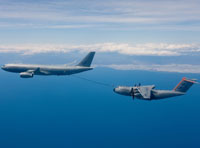 A400M Makes 1st Refueling Contacts with A330 MRTT
