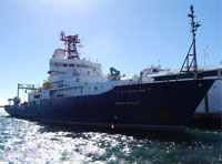 US Naval Research Ship Docks at Austal