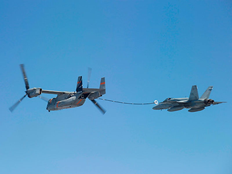 Bell Boeing V-22 Osprey Deploys Refueling Equipment