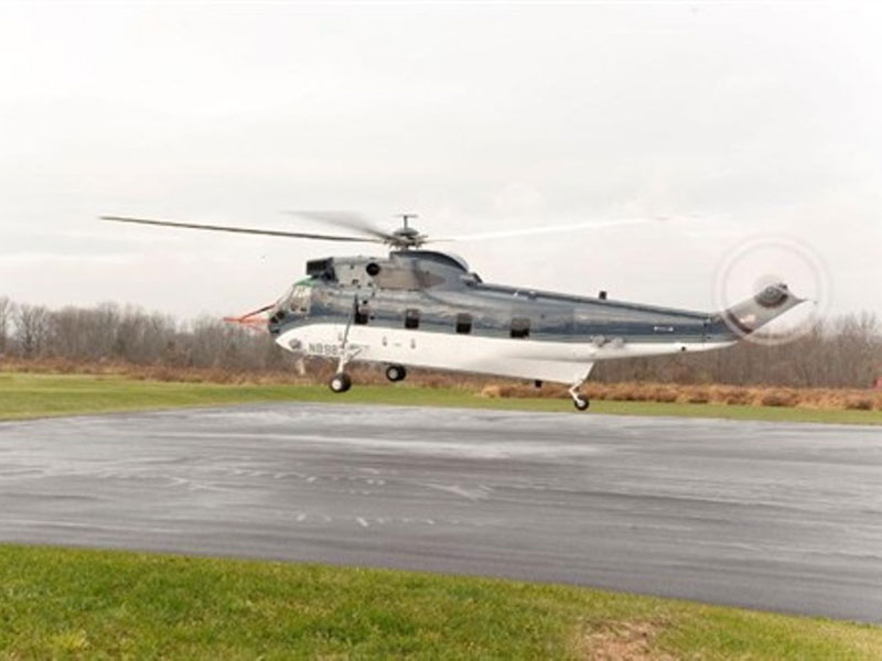 Modernized S-61T Helicopter Completes Maiden Flight