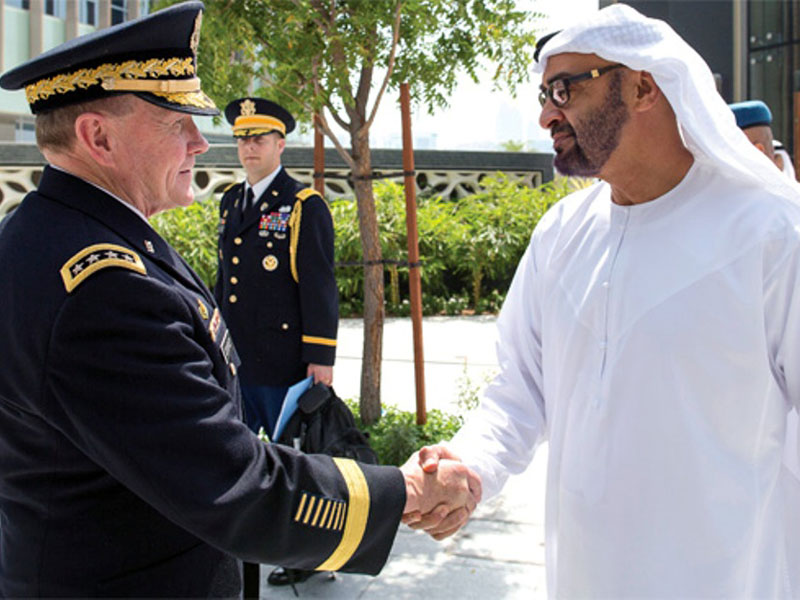 Mohamed Bin Zayed Meets Head of US Joint Chiefs-of-Staff
