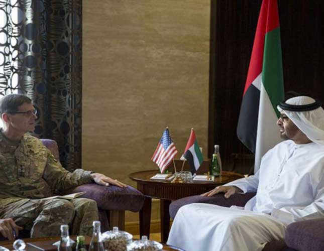 Abu Dhabi Crown Prince Meets US Central Command Chief