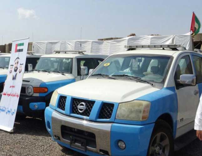 UAE Supplies New Vehicles, Equipment to Aden Police