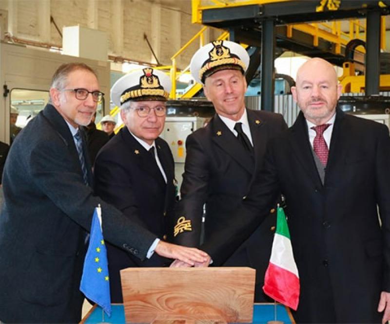 Fincantieri: Steel Cutting of New Hydro-Oceanographic Ship of Italian Navy