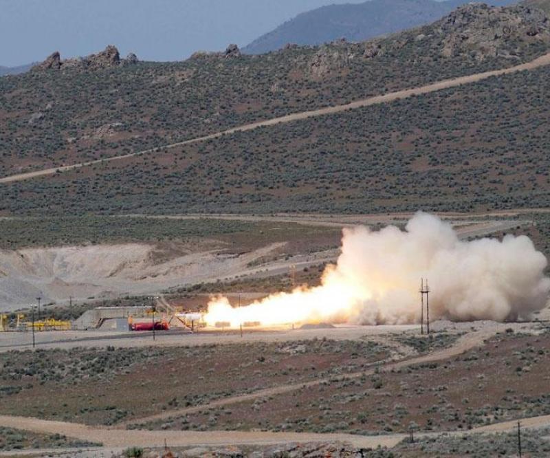 ATK, US Air Force Test New Large Class Rocket Motor