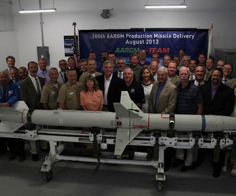 ATK Delivers 100th AARGM Production Missile