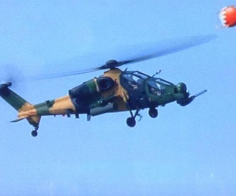 TAI’s T129 ATAK Helicopter at Bahrain Airshow 2014