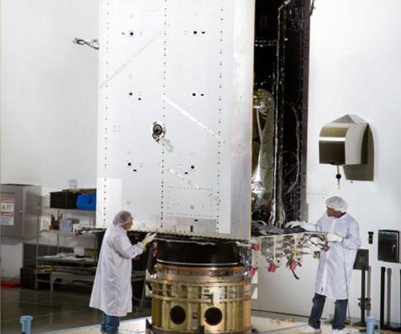 First LM GPS III Space Vehicle Prepares for Testing