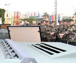 Egyptian Commander-in-Chief, Minister of Defense Inspects Engineering Industries Complex at Vehicles Department
