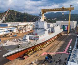 Fincantieri Launches 7th Multipurpose Combat Ship (PPA) for Italian Navy
