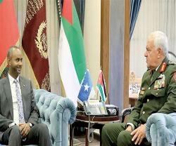 Jordanian Army Chief, Somali Defense Minister Discuss Military Cooperation