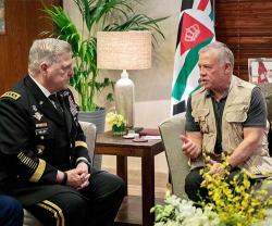 Jordanian King Receives US Chairman of Joint Chiefs of Staff