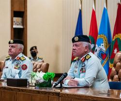 Jordanian King Visits Armed Forces General Command 