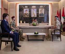 Jordanian King Visits Armed Forces General Command