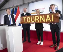 Launching of Tournai, Third Mine Countermeasure Vessel of Belgian-Dutch rMCM Programme