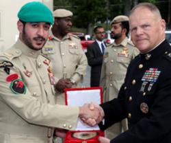Bahrain Royal Guard SF Commander Meets US Marine Corps Chief