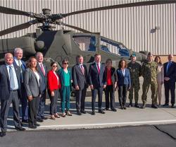 Poland Minister of Defense Visits Boeing Apache Site