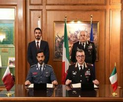 Qatar’s Interior Minister, Italian Carabinieri Commander Witness Signing of Agreement