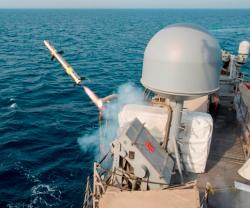 Coastal Patrol Ships Test Fire Griffin Missile in Arabian Gulf